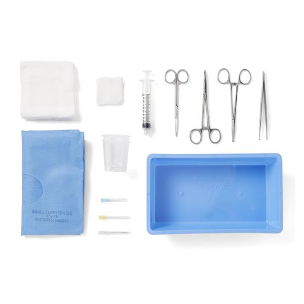 Tray Laceration With Scissors Iris Straight LF Sterile 20/Ca